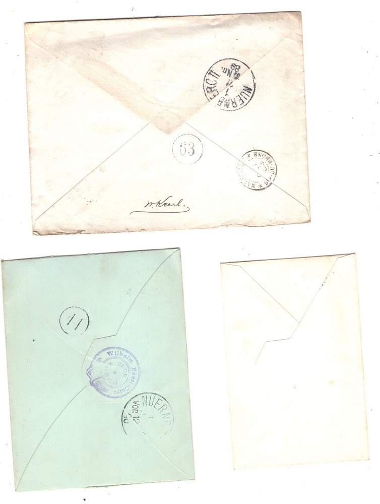Egypt 3 postal envelopes used