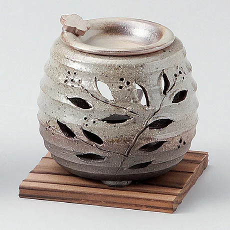 Tokoname Ware Tea Incense Burner Ceramic Japan Y1109 Interior Decor