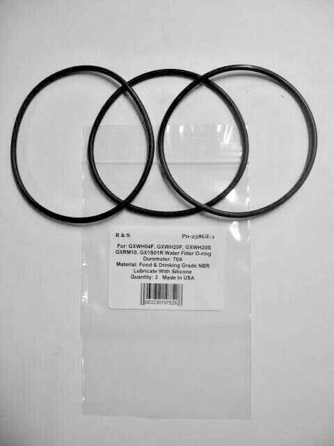3 O-Rings / GE GXWH04F, GXWH20F, GXWH20S, GXRM10 GX1S01R Filters / R&S 3-84G