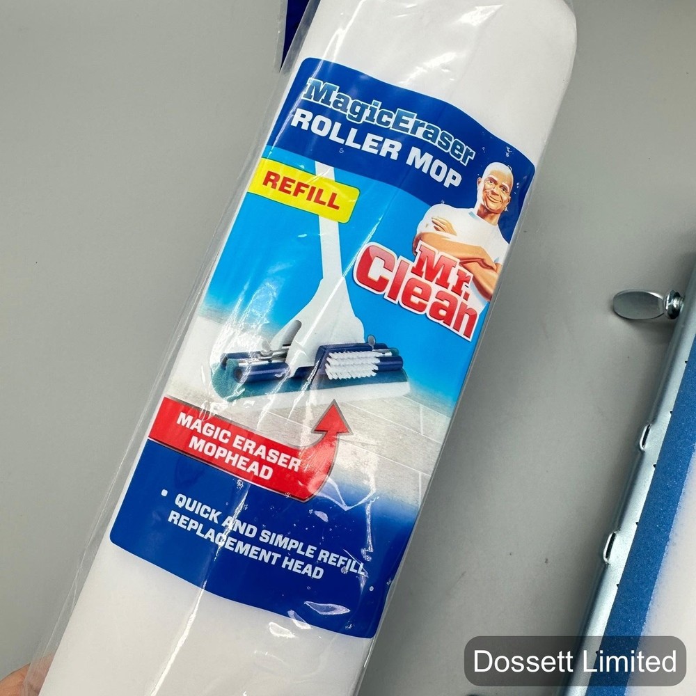 Mr Clean MagicEraser Roller Mop Refill White Melamine Floor Head Replacement