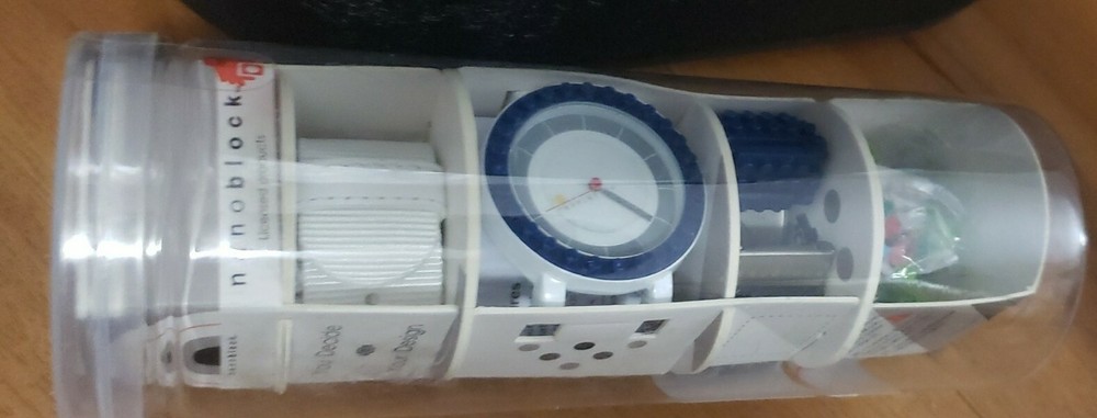 Nanoblock Watch Round Blue/White/Gray NEW