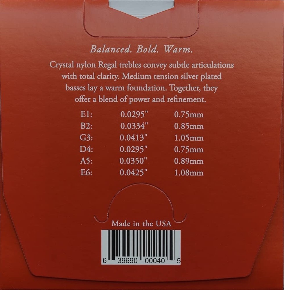 Albert Augustine 531A Regal Red Label Classical Guitar Strings