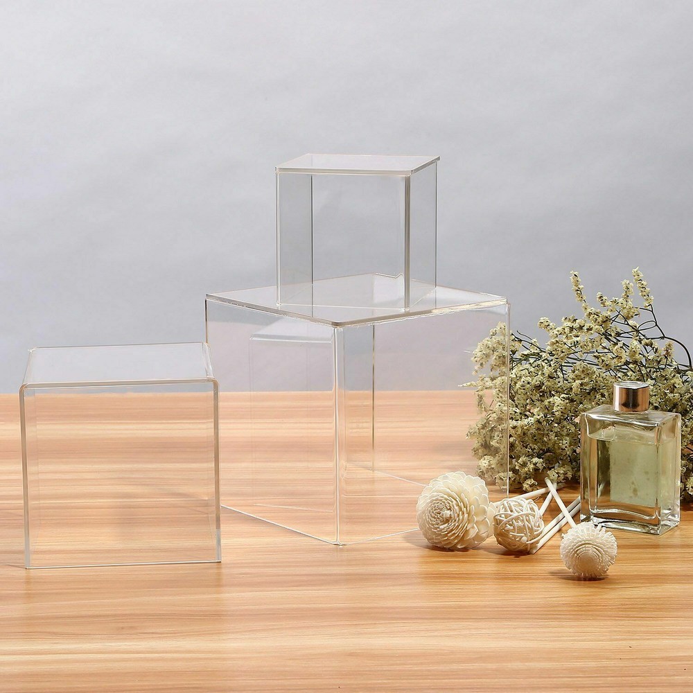3“-5”Acrylic Display Case Small Medium Large Clear Acrylic Box Dust Proof