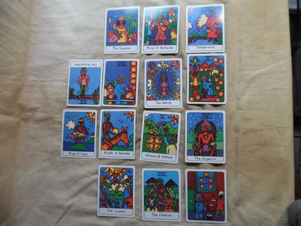 Rara African Tarot Cards In Corrugated Box Version Second Printing
