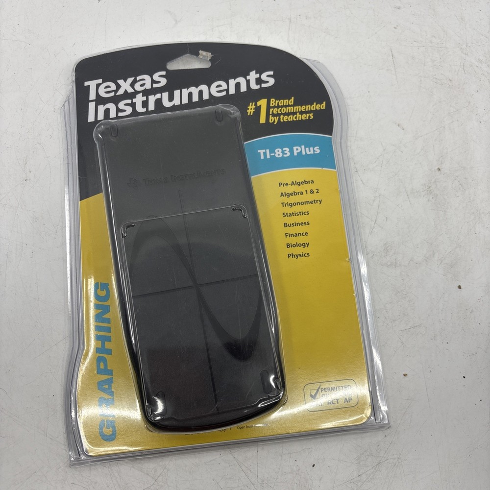 Texas Instruments TI-83 Plus Graphing Calculator Black School Test Math
