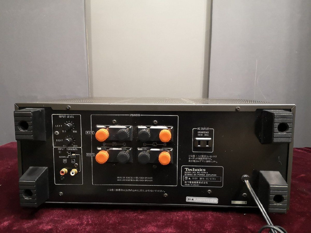 Technics SE-A5MK2 Stereo DC Power Amplifier Fully restored Tested Working Japan