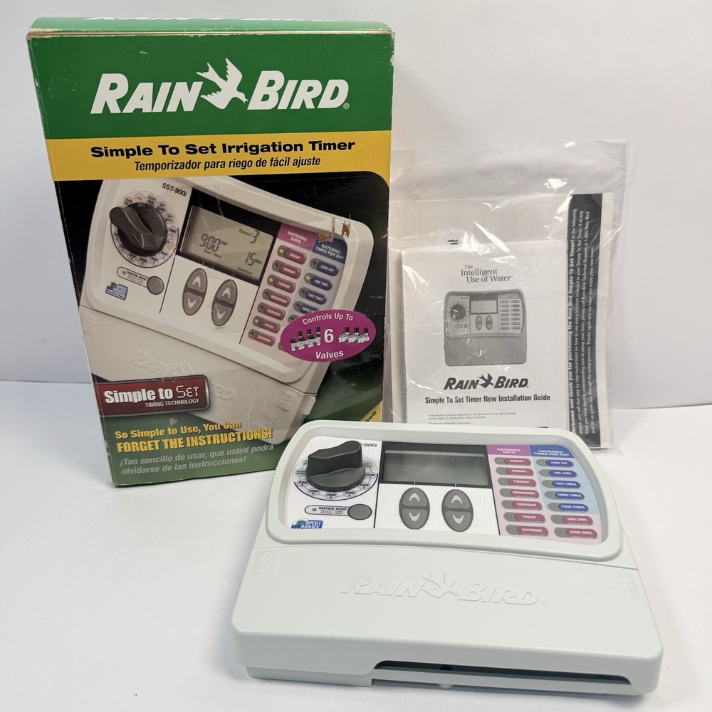 Rain Bird SST-600i Simple Set Irrigation Timer Controller 6 Zone Open Box