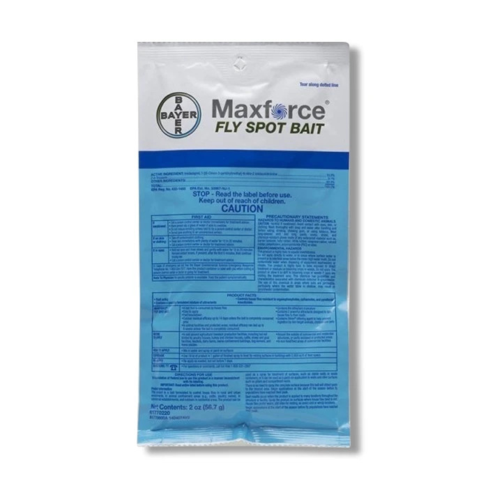 2oz Maxforce Fly Spot Bait Envelope ~ Control House Flies Only~ Long Residual