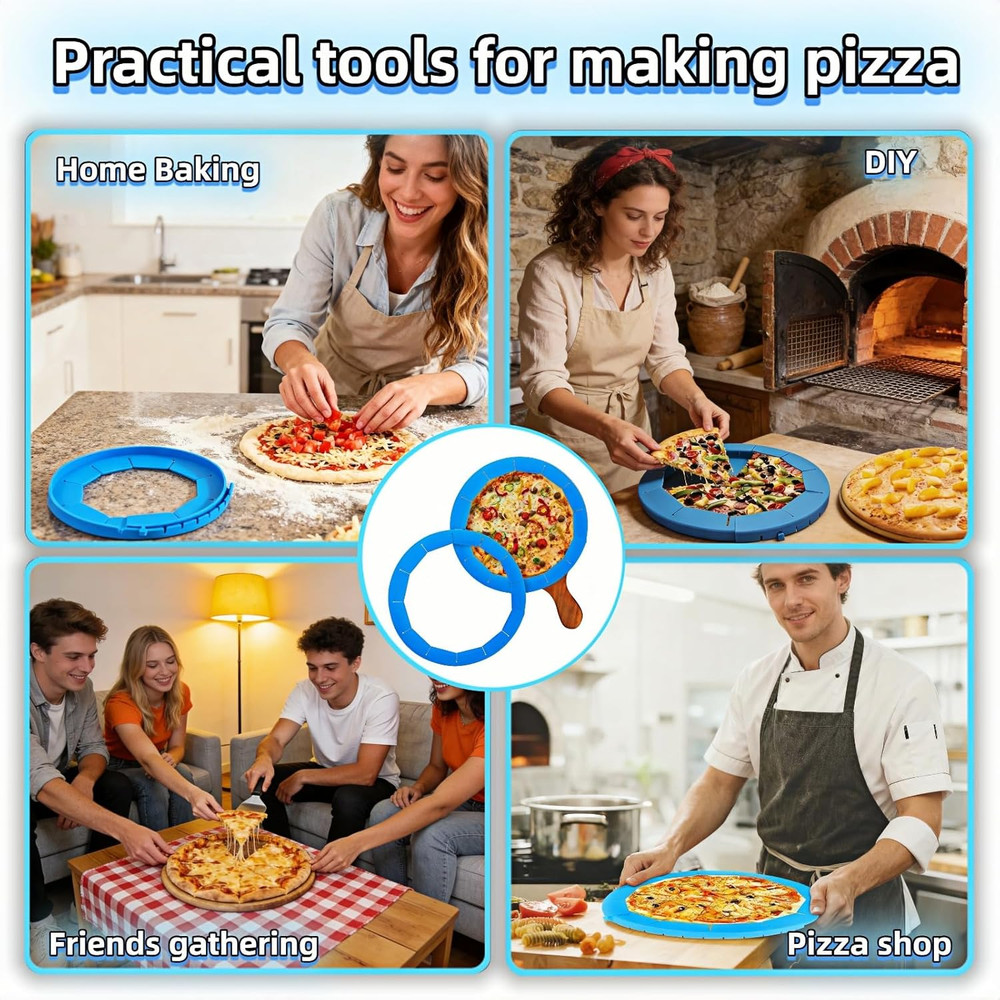 Adjustable Silicone Pie Crust Shield | 8.7-11.4" Reusable Baking Guard | Prevent