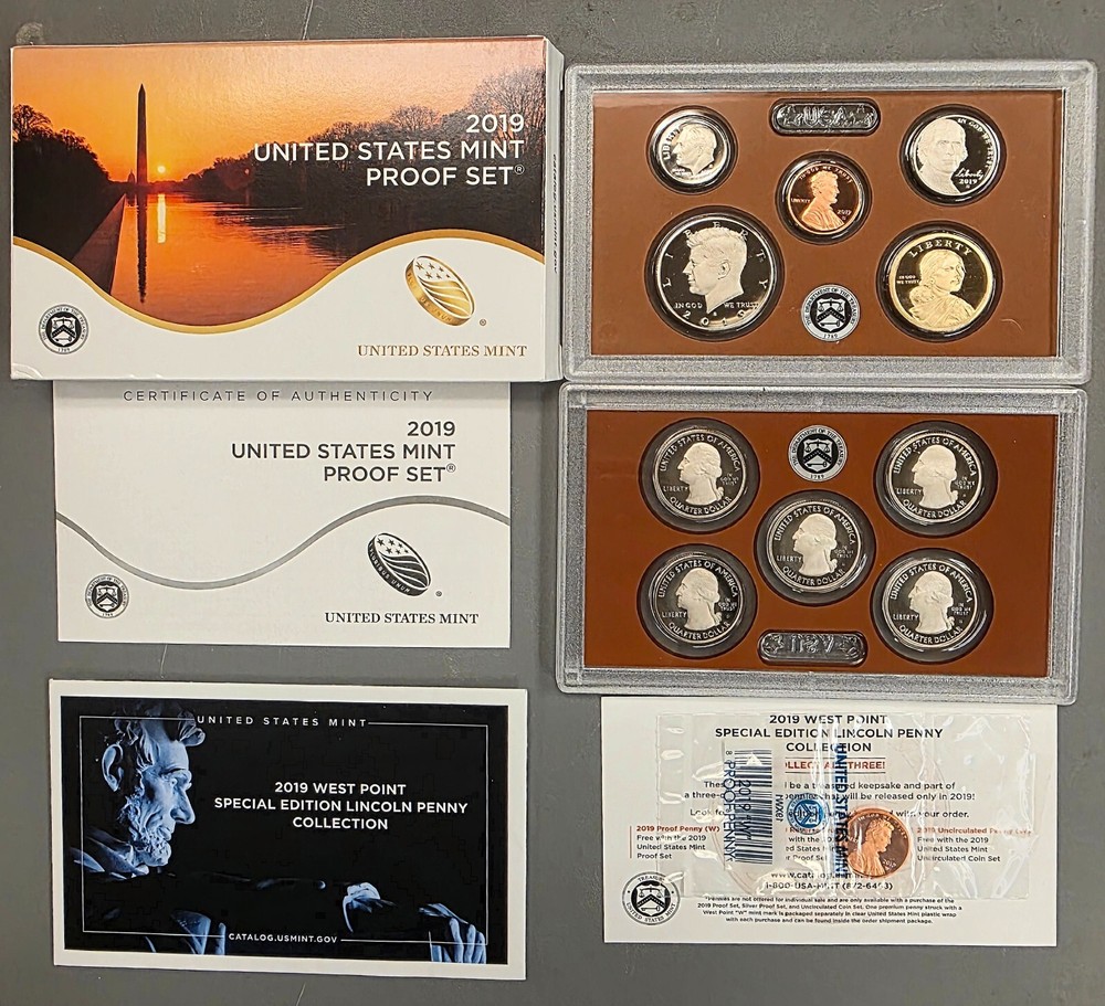 2019  CLAD Proof Set  with 'W' Penny