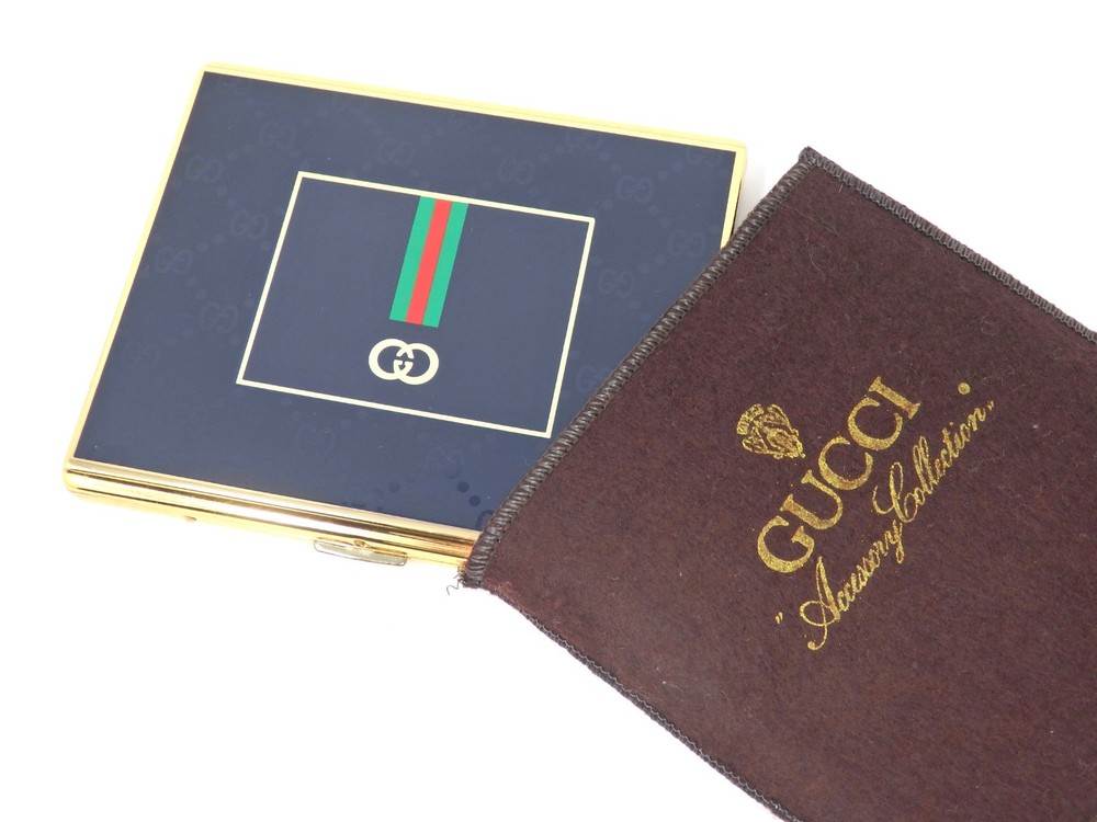 Gucci Sherry Line Interlocking Logo Monogram Vintage Cigarette Holder Card Case