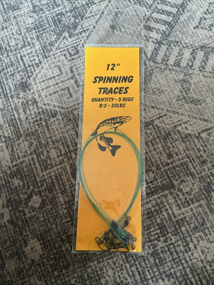 12” Spinning Trace Rig B/S 20lbs 5 pack