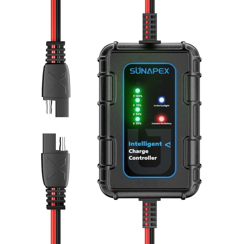 Solar Charger Controller 12V: 10A PWM Intelligent Solar Panel Controller 12Vo...
