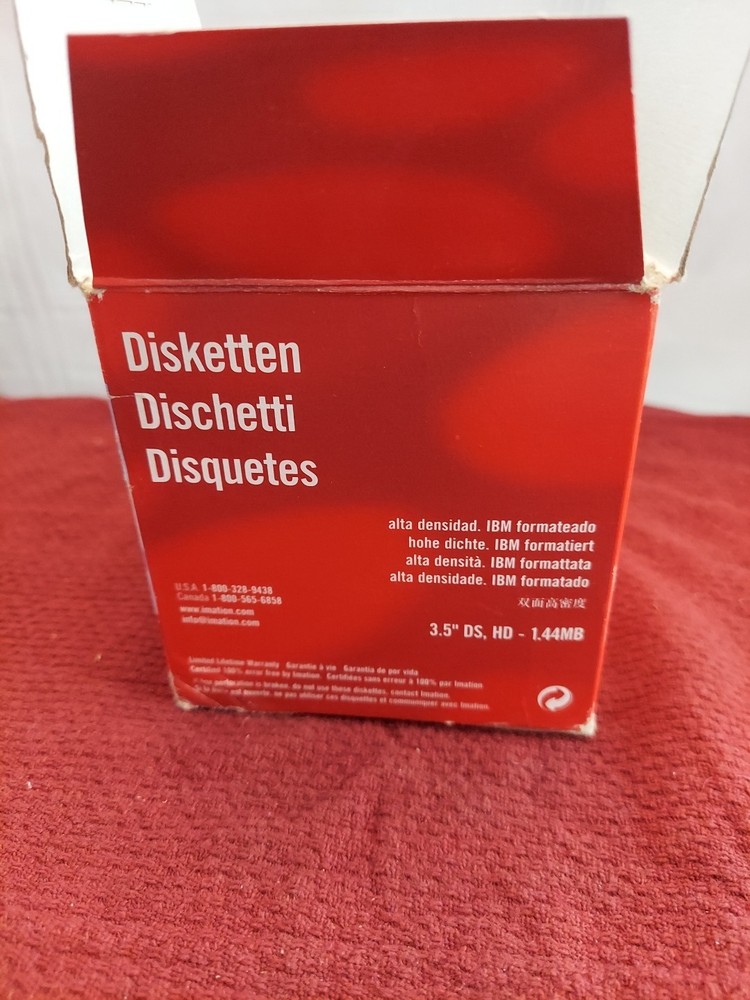 Imation Neon Diskettes 24 Pack IBM 2HD 3.5" OPEN BOX (T8)