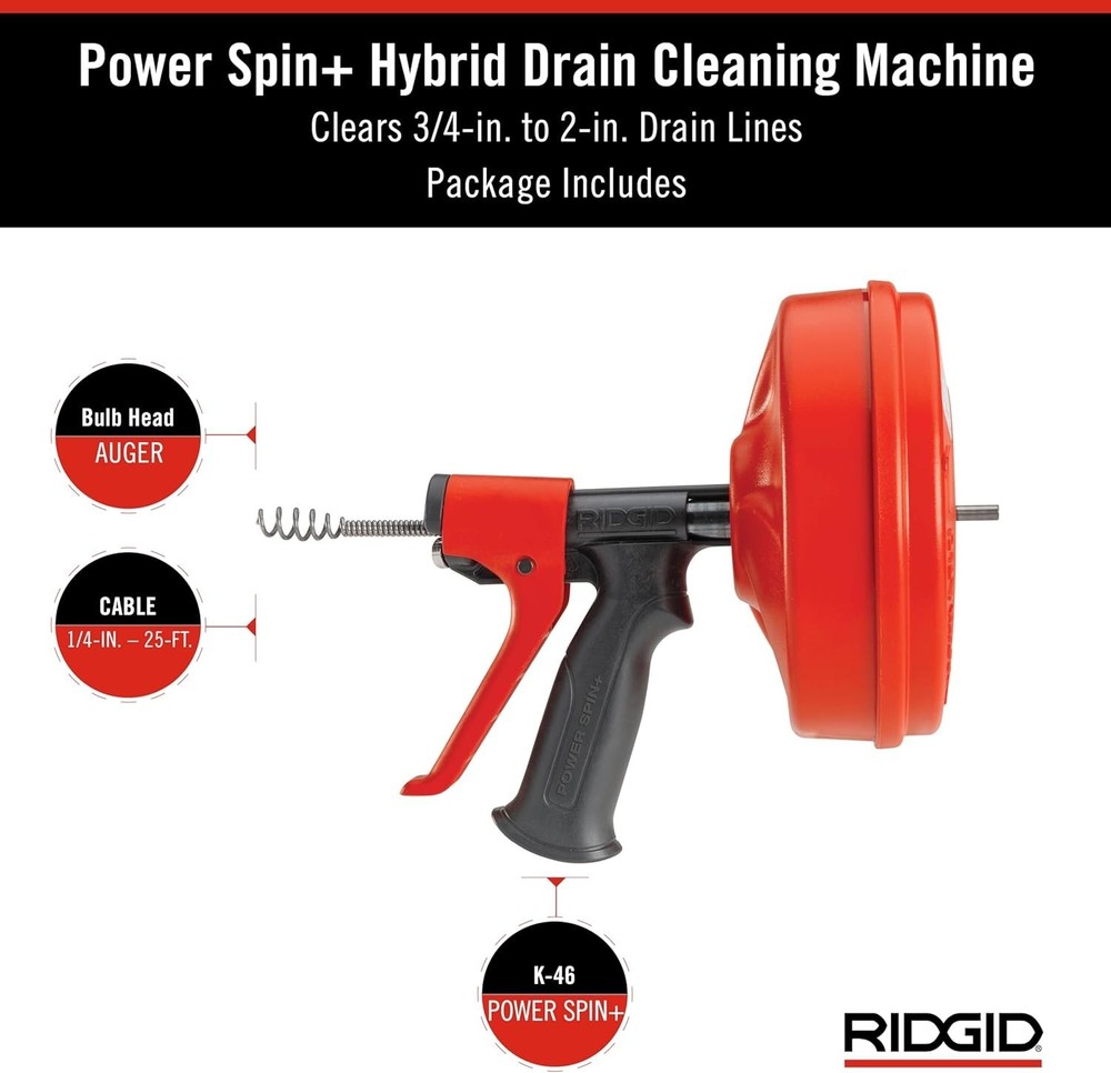 POWER SPIN+ Power Spinner Drain Cleaner