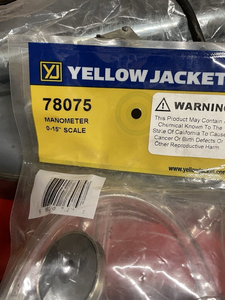 Yellow Jacket 78075 Manometer 0-15” Scale
