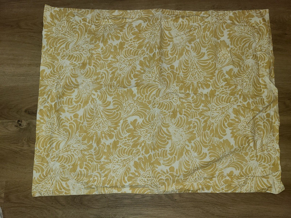 Pottery Barn "Mari Scroll - Yellow" Standard Pillow Sham