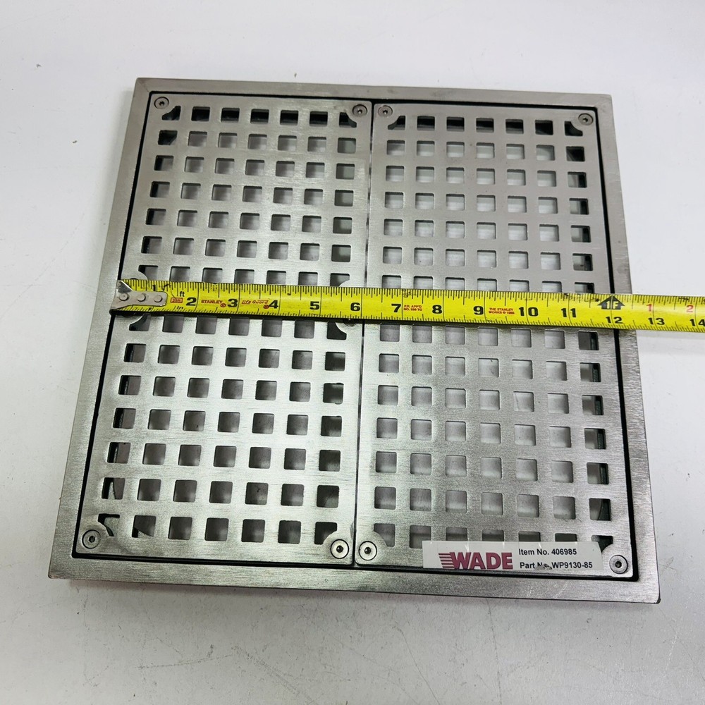 Wade Part # WP9130-85 Grate, 12" x 12" - NEW