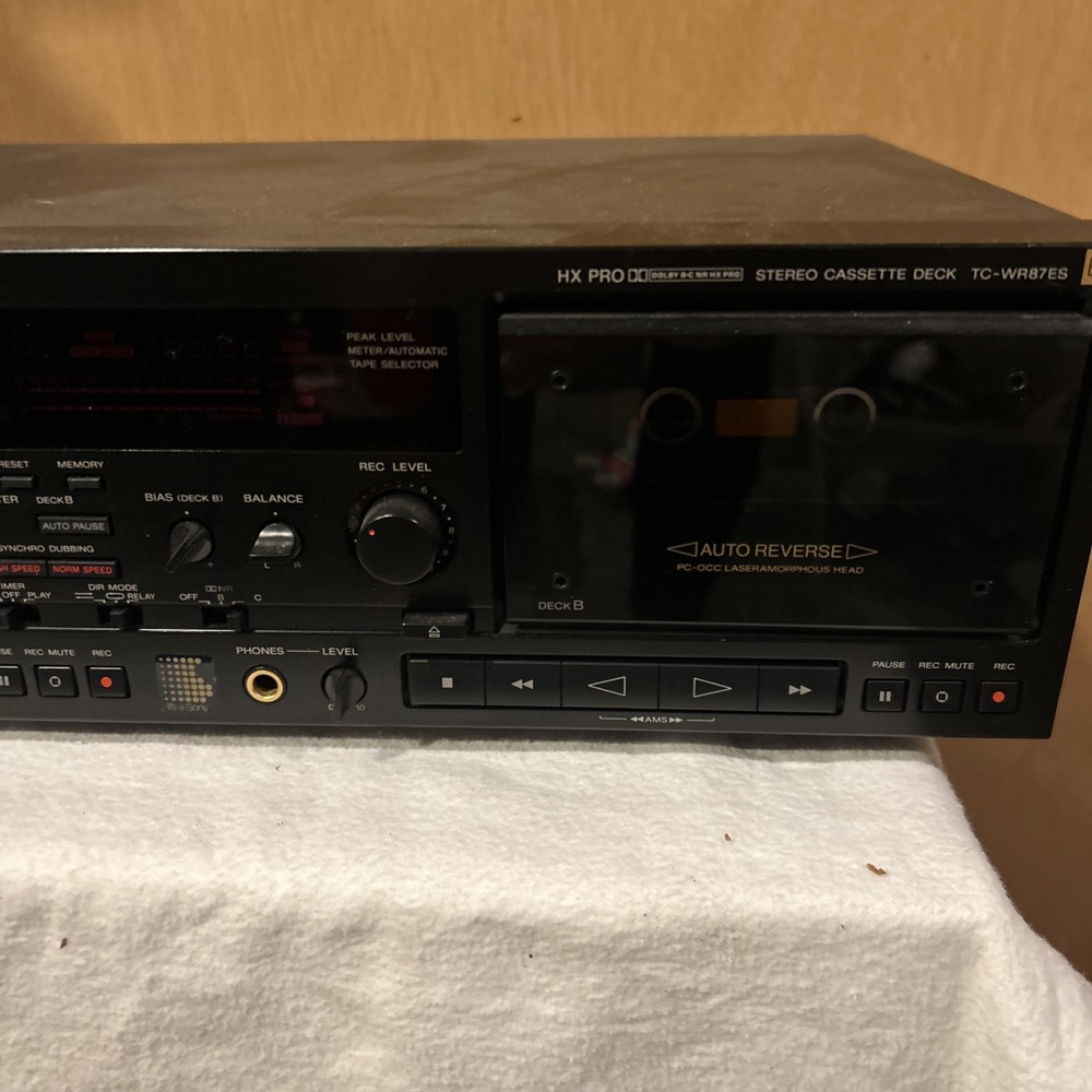 Sony HX Pro Stereo Cassette Deck TC-WR87ES