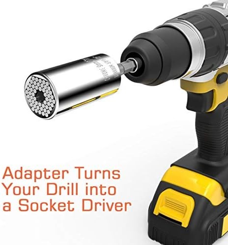 Universal Socket, Self-Adjusting Socket Fits Standard 3/8'', Flexible, Durable