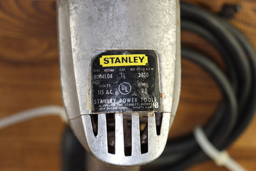 Stanley Model 80041.04 1/4" Corded Drill USA