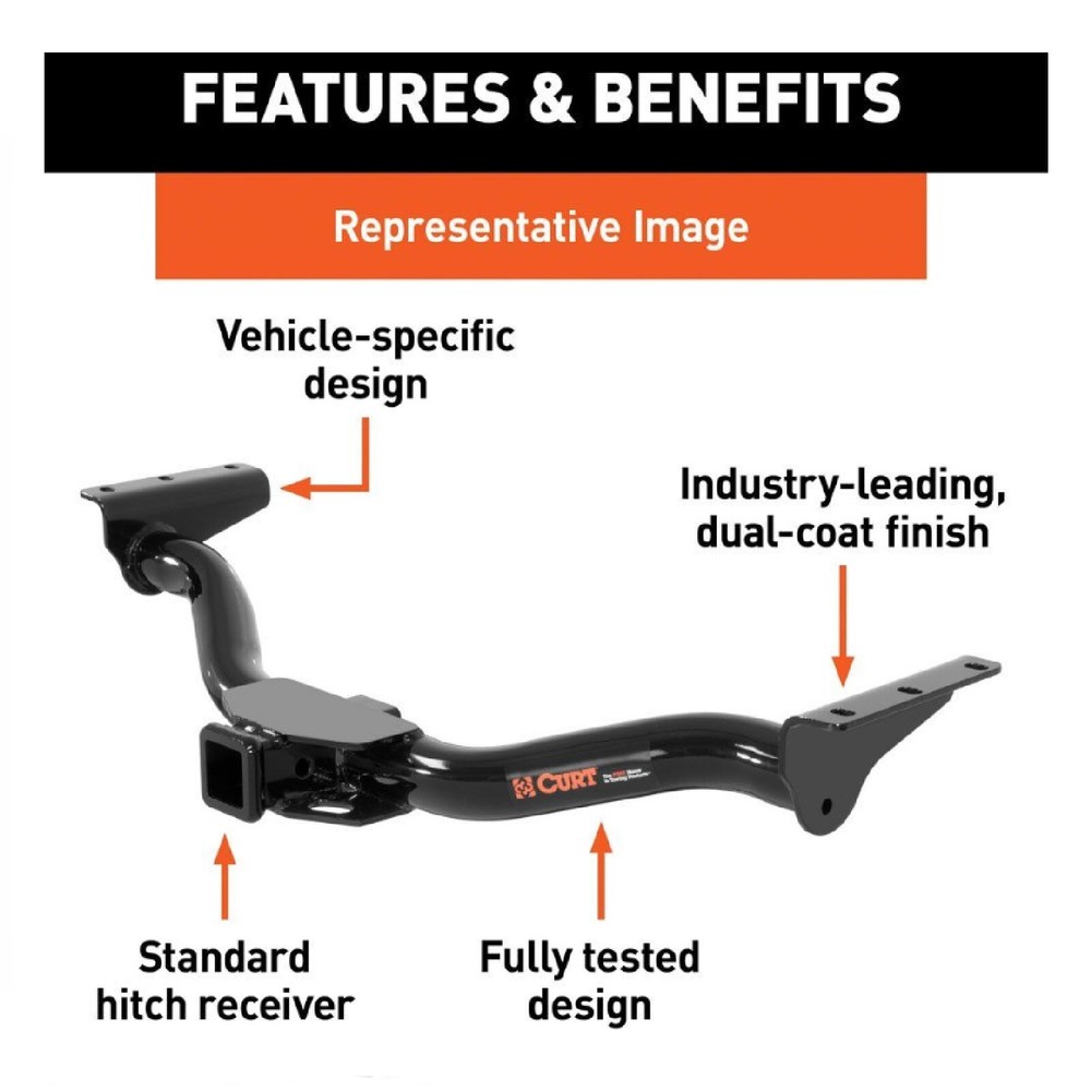 Curt Class 3 Trailer Hitch 13407 for Ford Explorer Sport Trac