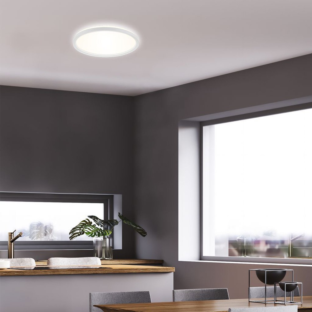 Round LED Panel Ceiling Light Flat Lamp Backlight Living Room Neutral White