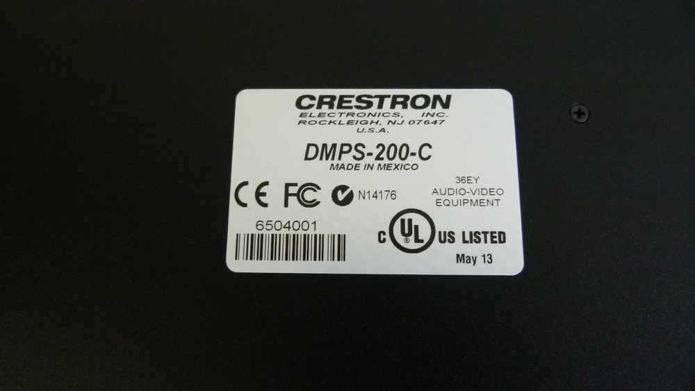 Crestron Model DMPS-200-C HDMI DigitalMedia Presentation System 200