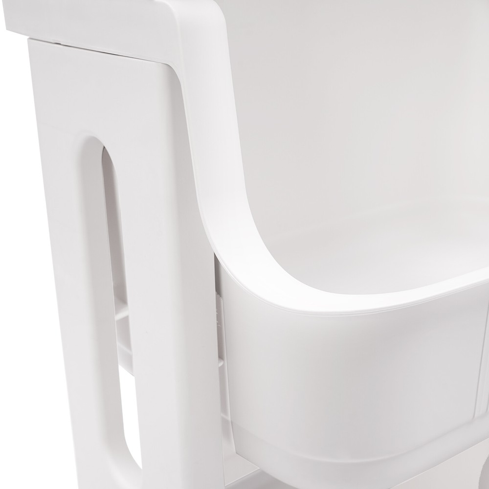 4-Tier Laundry Hamper Basket Sorter Clothes Storage Organizer Shelf Rolling Cart