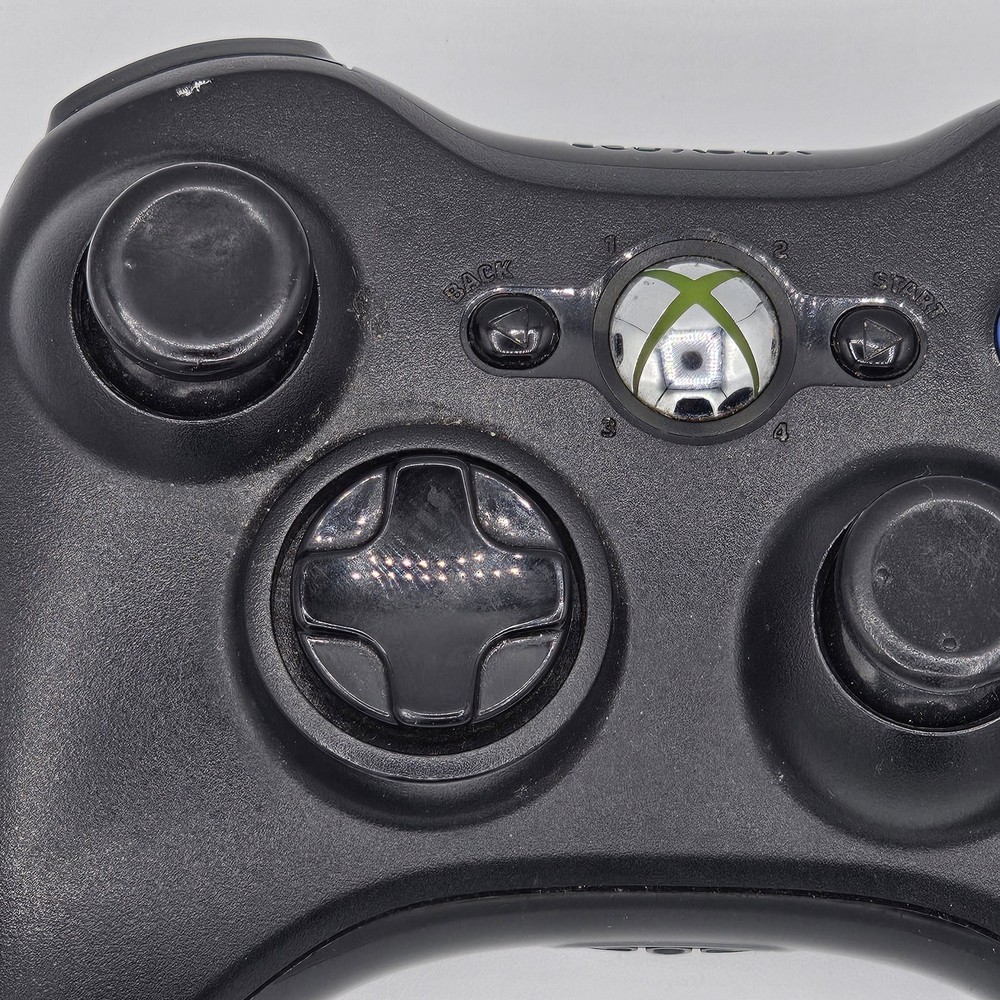 Microsoft Xbox 360 Black Wireless Controller OEM Genuine Fully Tested