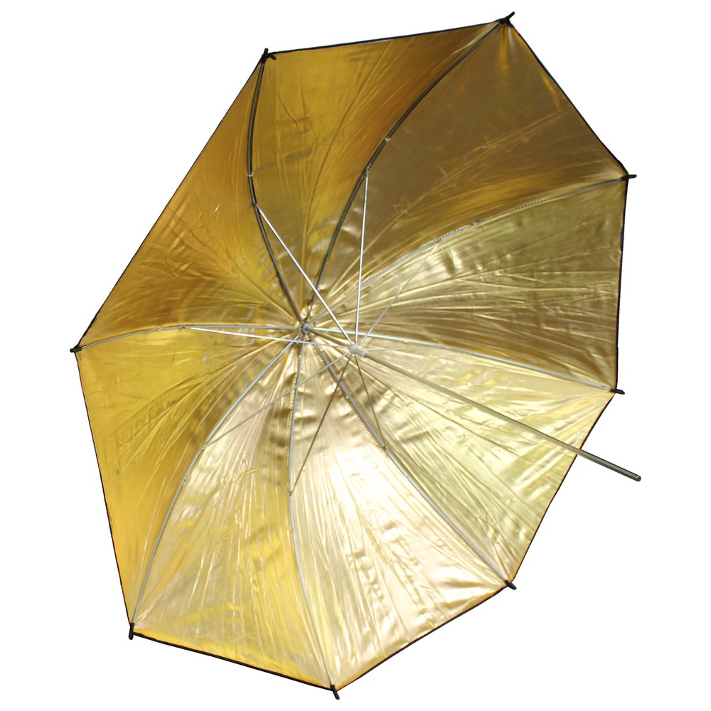 83cm Black Gold 33" Reflector Soft Umbrella Diffuser Photo Flash Lighting FREESH