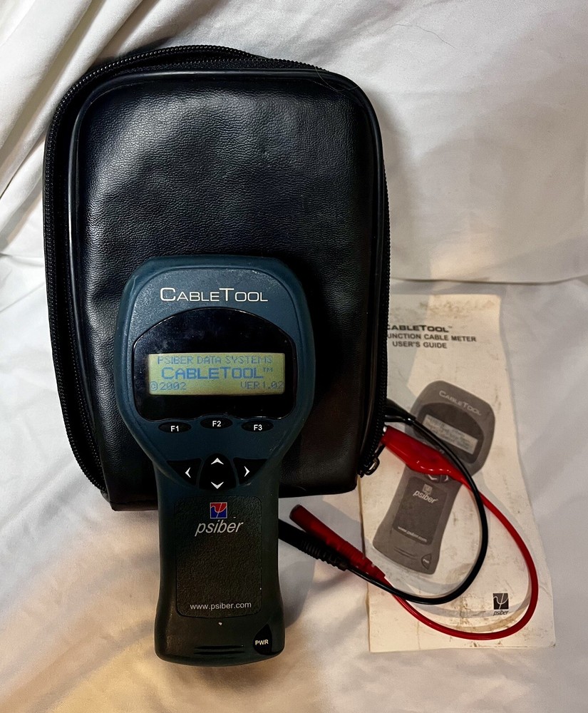 Psiber Data CableTool CT-50 Multifunction Cable Meter with Case and Leads