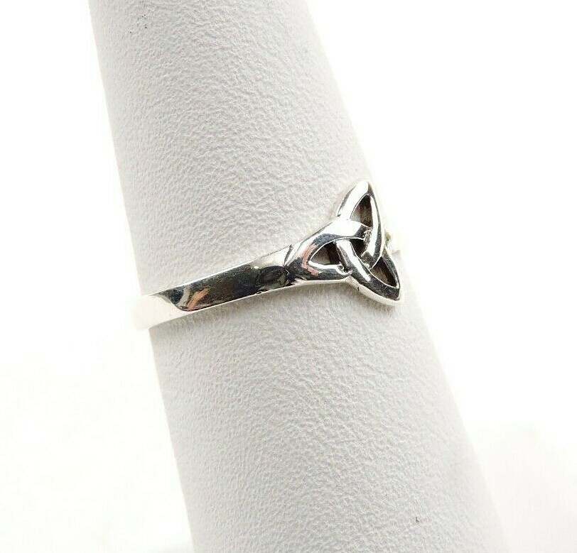 Sterling Silver Celtic Triquetra Ring - Free Gift Packaging