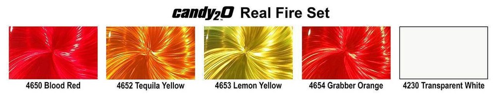 Createx Colors candy2o Real Fire Paint Set