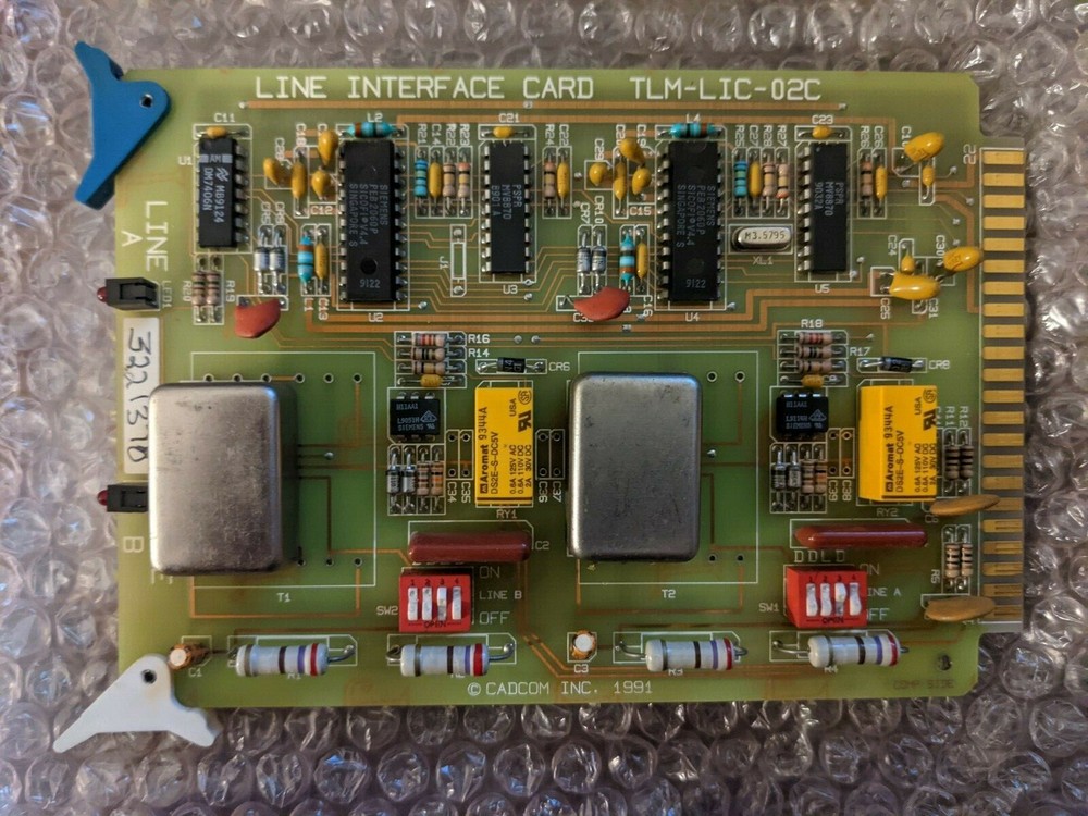 Cadcom LineMaster Line Cards: TCIC, SIO & CPU Cards