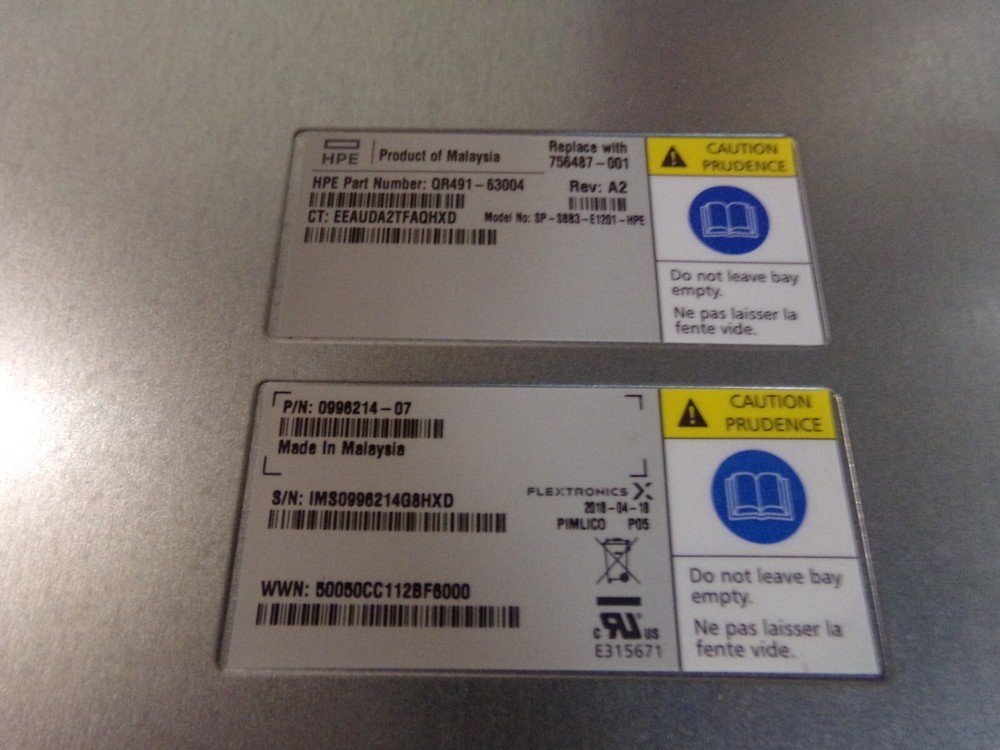 HP QR491-63004 Storage Disk Array Controller 0996214-07 MNF: 2018