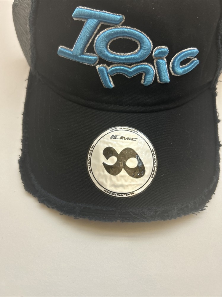 NEW IOMIC Golf Baseball Cap Black Adjustable Hat New/Authentic
