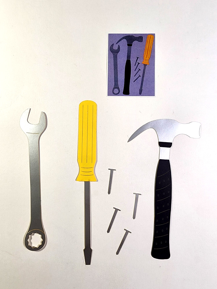 Tool Set Hammer Wrench Nails Flathead Screwdriver Deluxe Designs