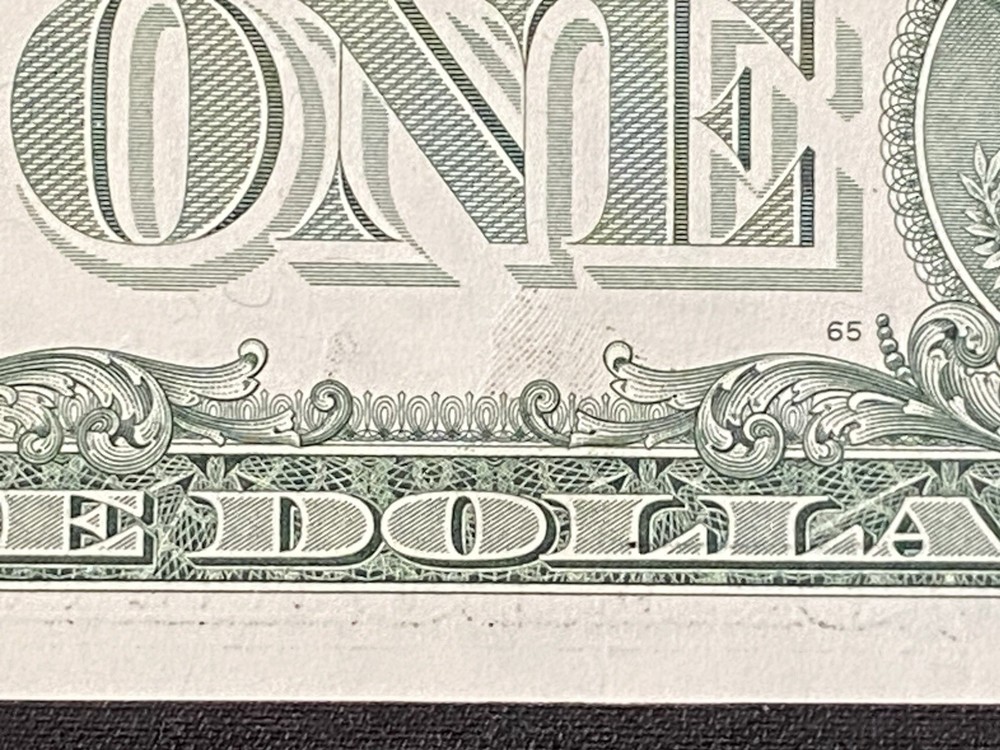 2021 - $1 - Binary Ink Transfer Metallic Ink Mark K94949949 - UNC