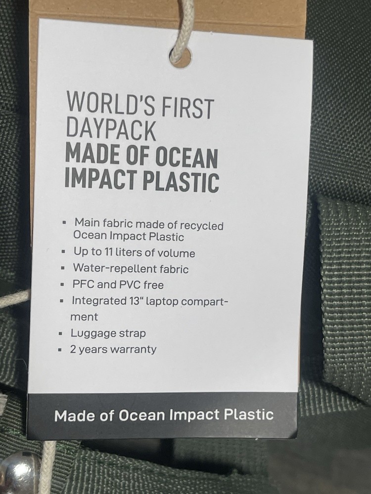 GotBag Backpack Day Pack Algae Green Water Resistant NWT