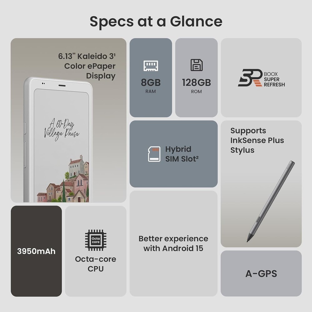 BOOX Palma2 Pro Mobile ePaper eBook Reader PLUS Extra