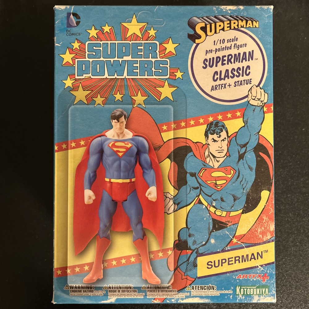 DC Comics Super Powers SUPERMAN Kotobukiya ARTFX+ Statue original box