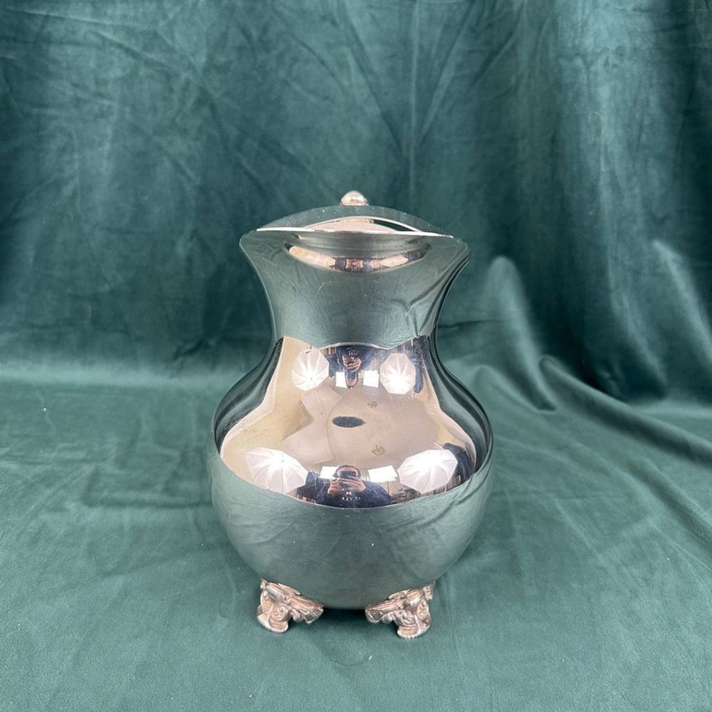 Vintage Silver Plate Ornate Water Pitcher