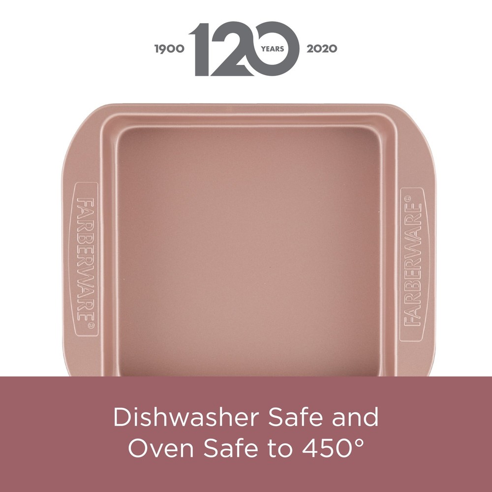 Farberware 4 Piece Nonstick Bakeware Set, Rose Gold