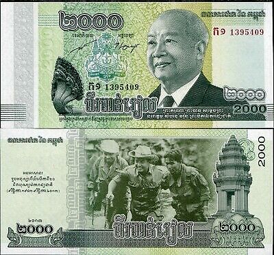 Cambodia 2000 Riels 2013 P 64 UNC