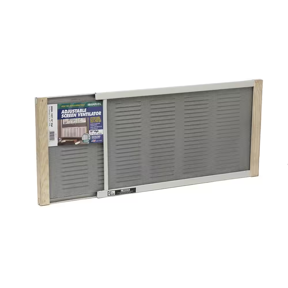 Adjustable Vented Metal Window Mesh Bug Screen Ventilator Sliding Louver 10"x37"