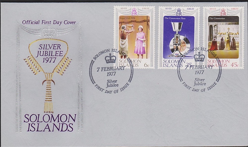 SOLOMON ISL. Queen Elizabeth Silver Jubilee 1952-1977