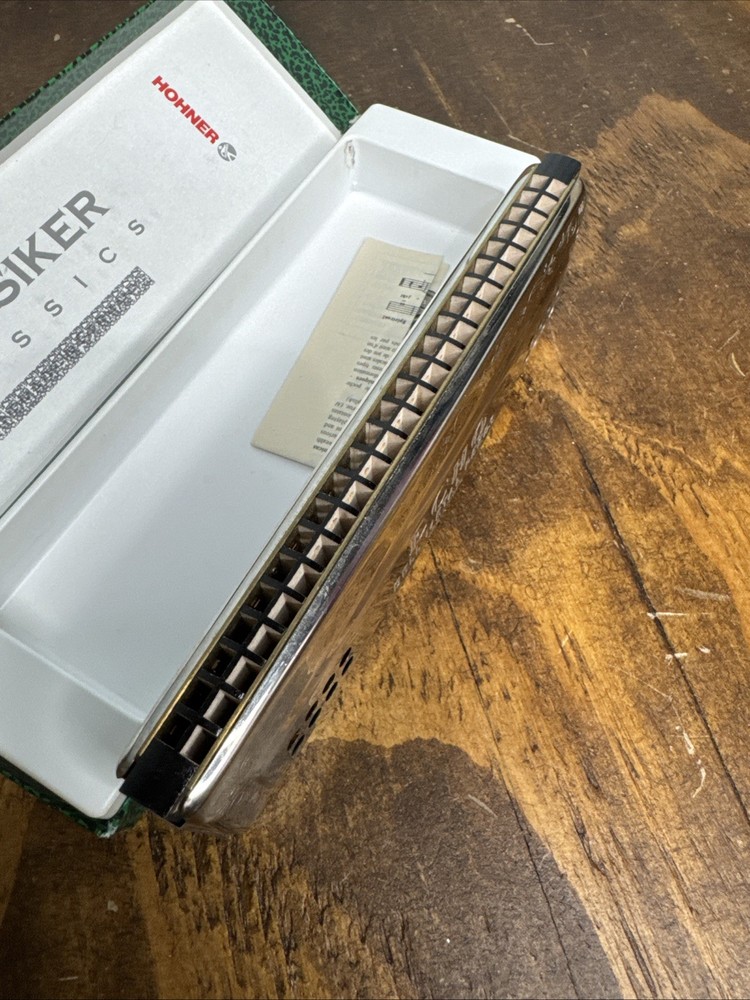 Hohner Echo Harp 56-96 Double Sided Tremolo A/D Harmonica w/ Box, Germany NICE!