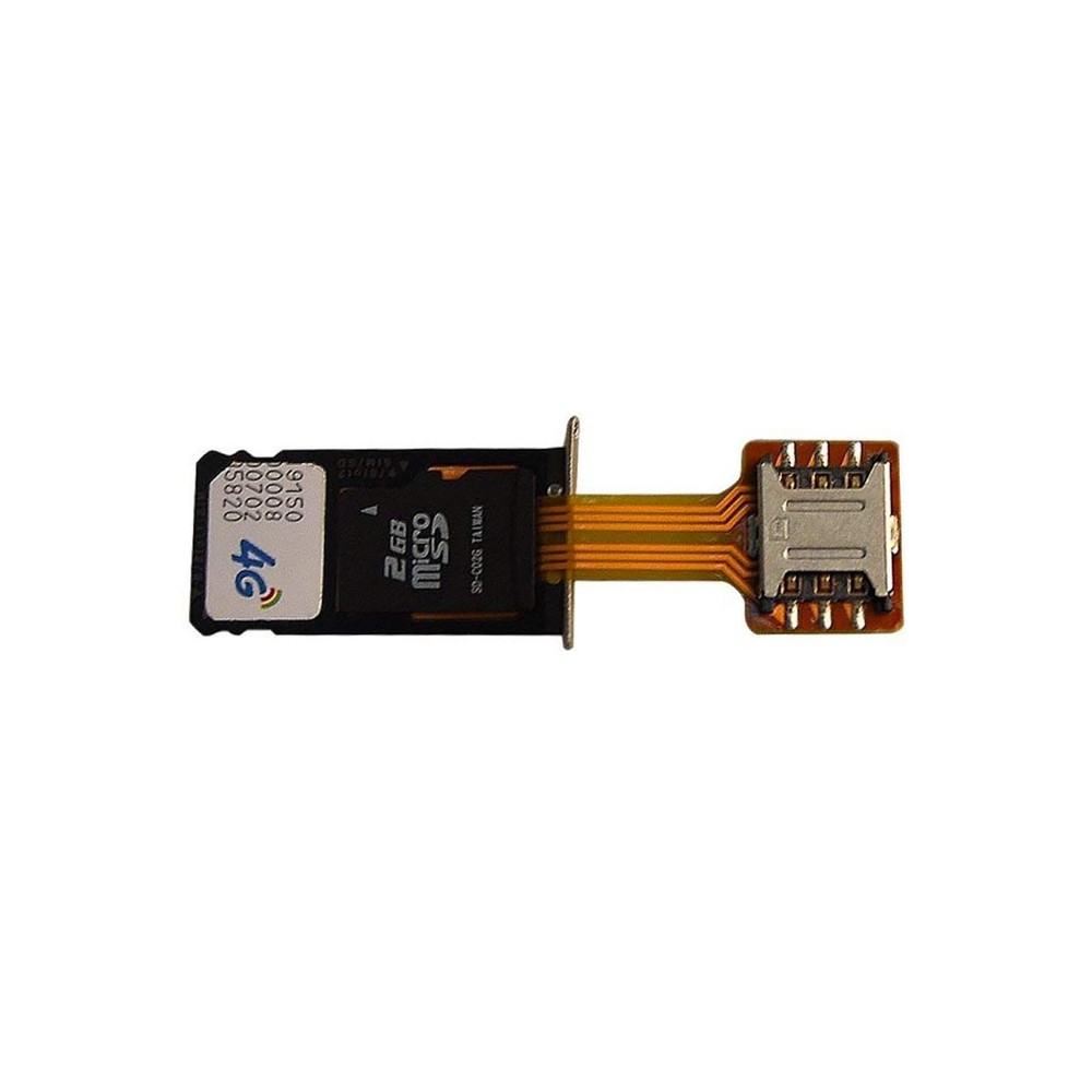 Double Dual SIM Card Micro SD Adapter for Android Phone Extender Nano to NAMO C