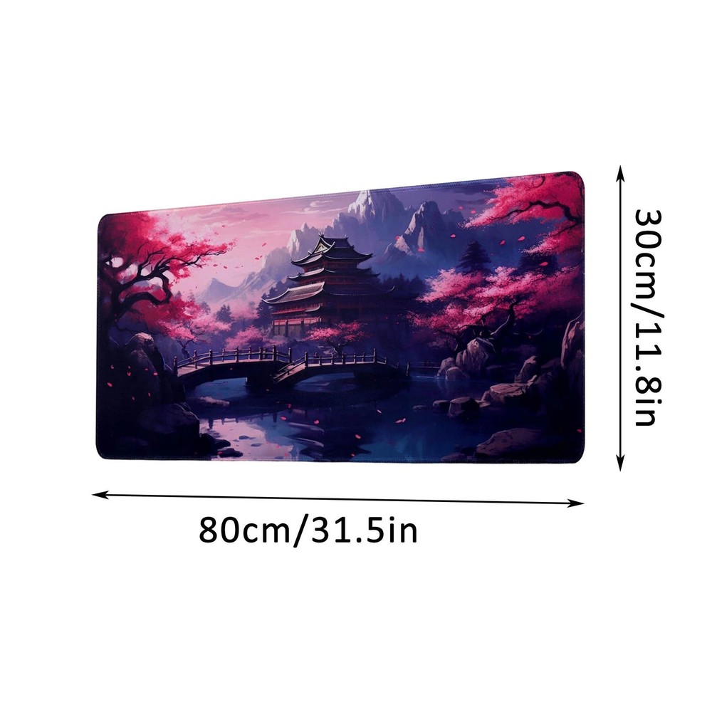 Large Desk Mat Mouse Pad Extended Gaming Pad With Rubber Base For Computer